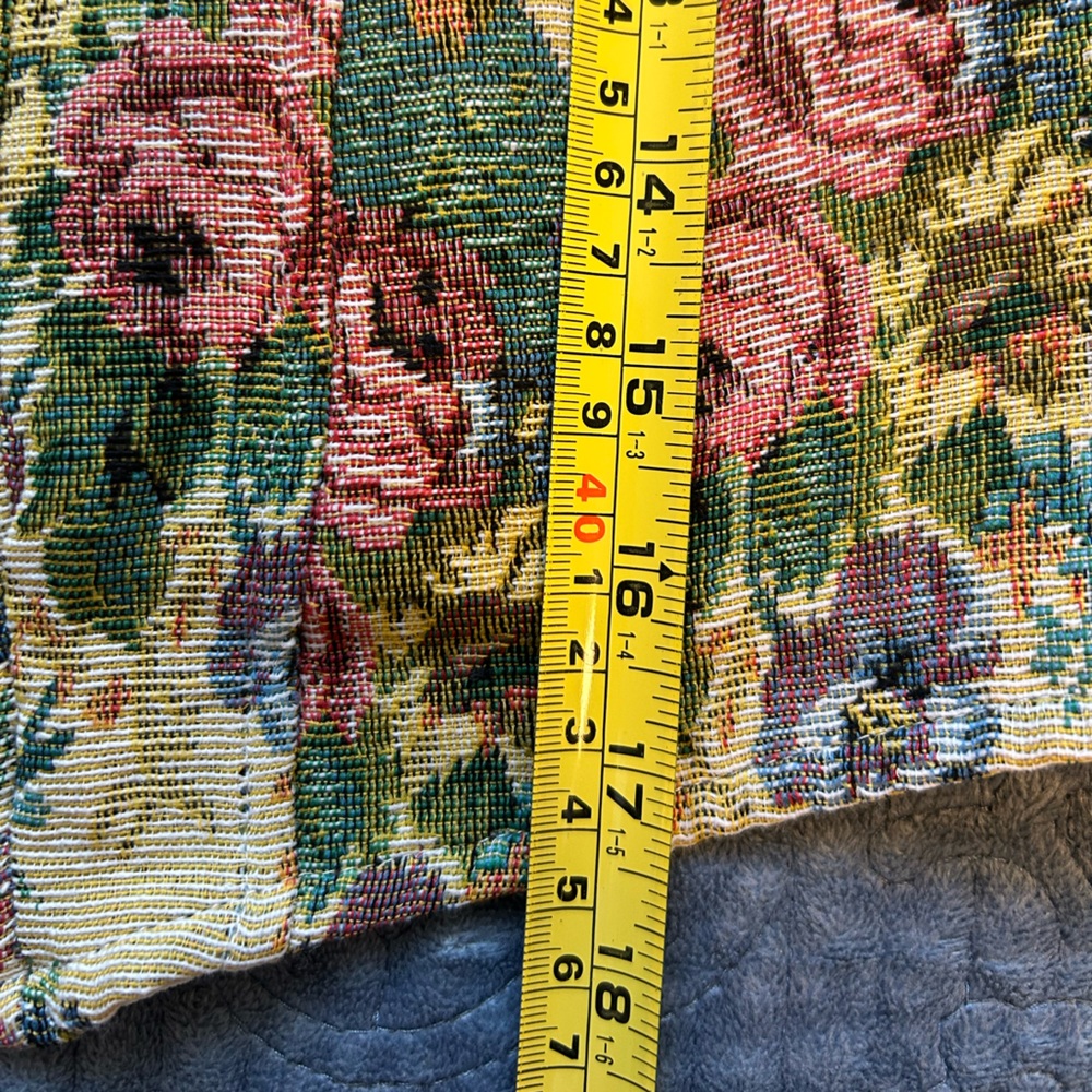 Cider Floral Tapestry Corset-Style Top Off Shoulder Boho Romantic Large - Picture 7 of 8